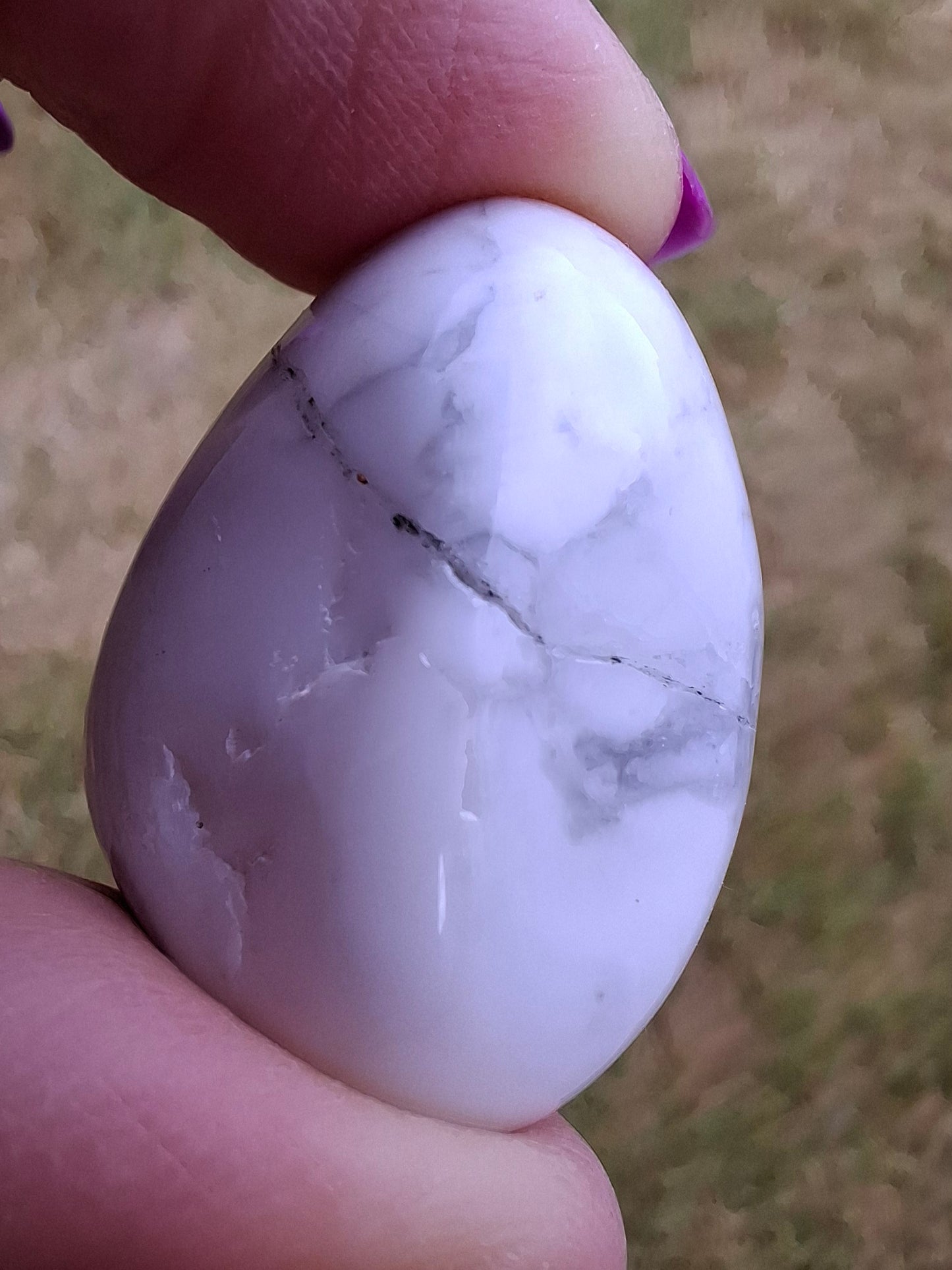 Howlite, Tumble Stone, Crystal (Ref: T36)