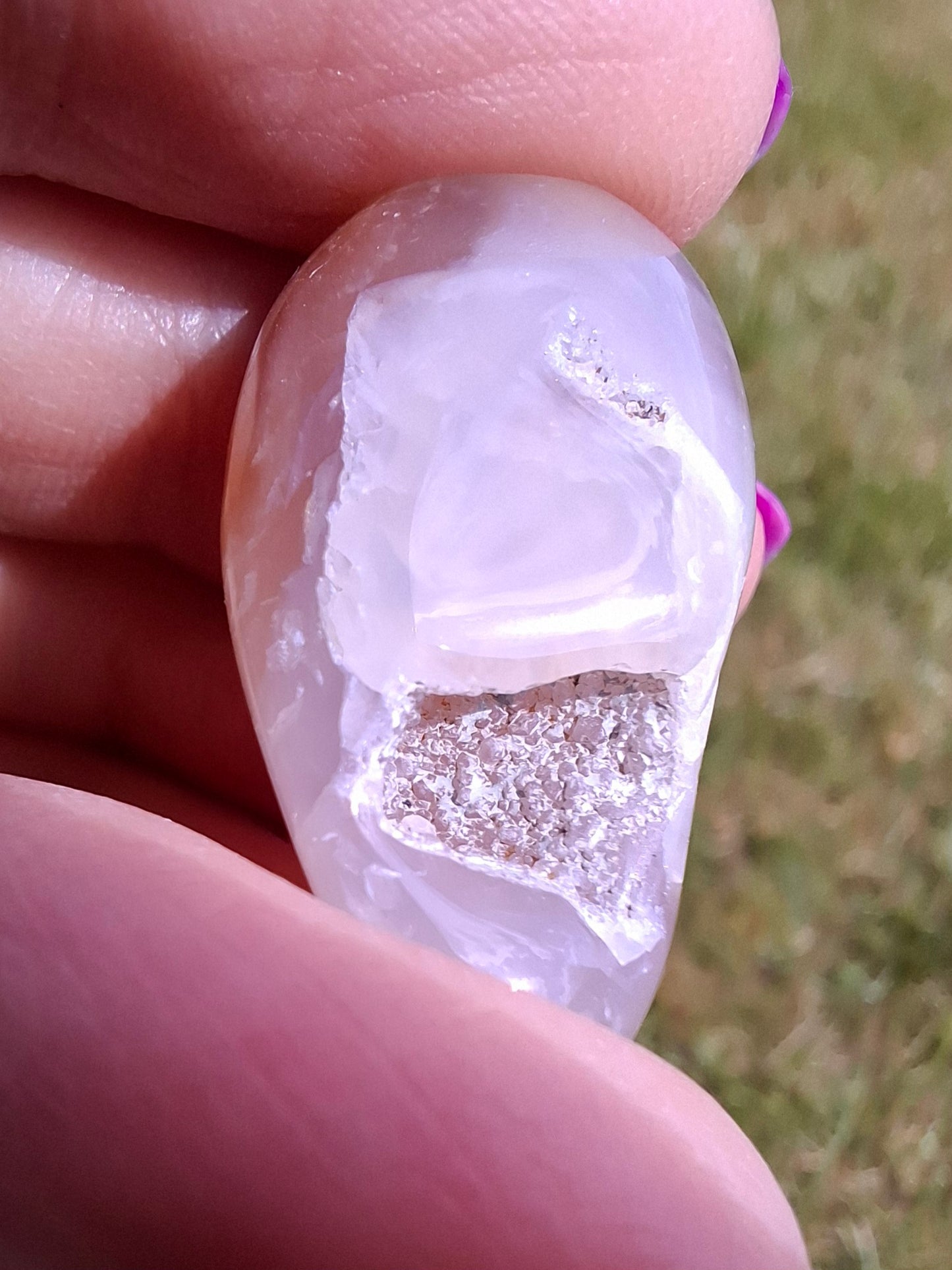 Flower Agate, Tumble Stone, Crystal (Ref: T72)
