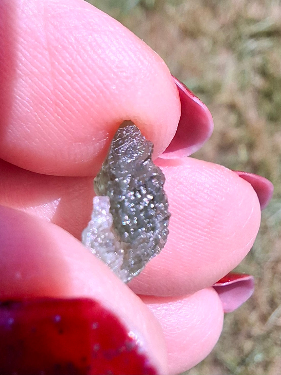 Moldavite Piece, 0.60g, Tektite (Ref: 1473)