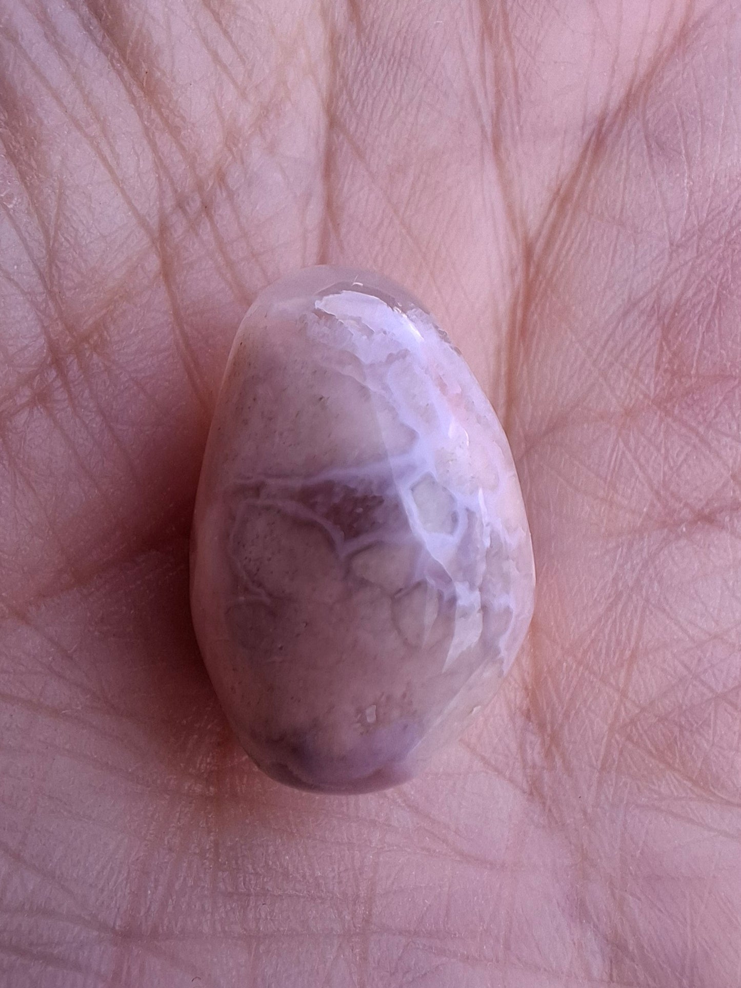 Flower Agate, Tumble Stone, Crystal (Red: T73)