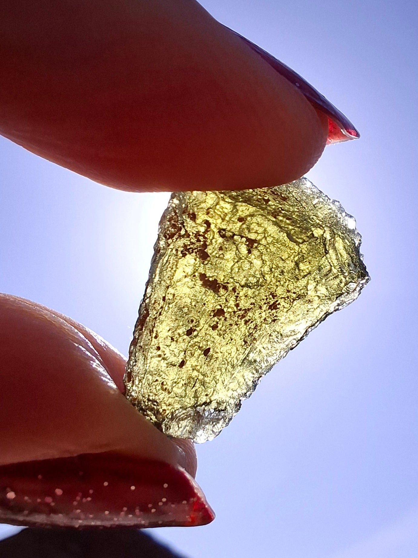 Moldavite Piece, 2.38g, Tektite (Ref: 1466)