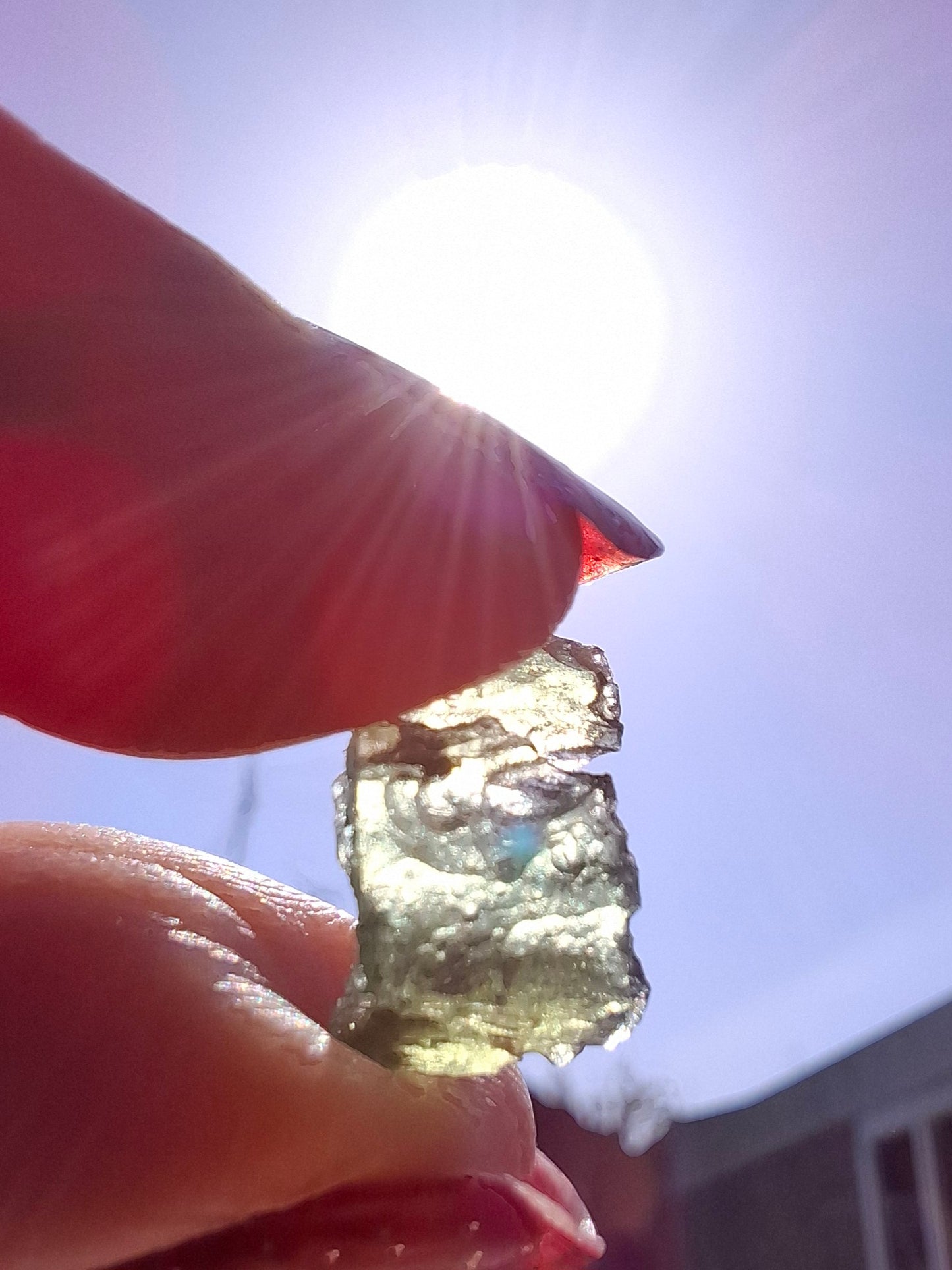 Moldavite Piece, 0.56g, Tektite (Ref: 1474)