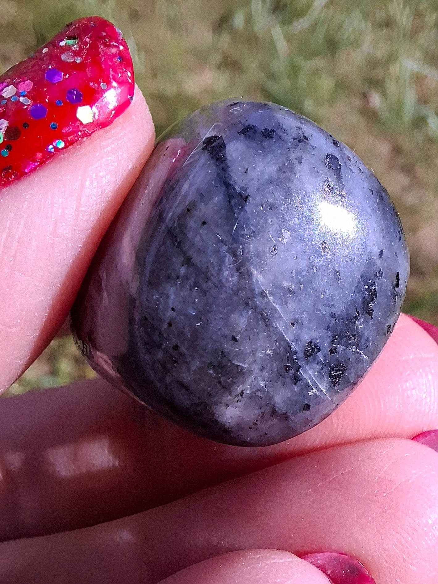 Larvikite, Tumble Stone, Crystal (Ref: T126)