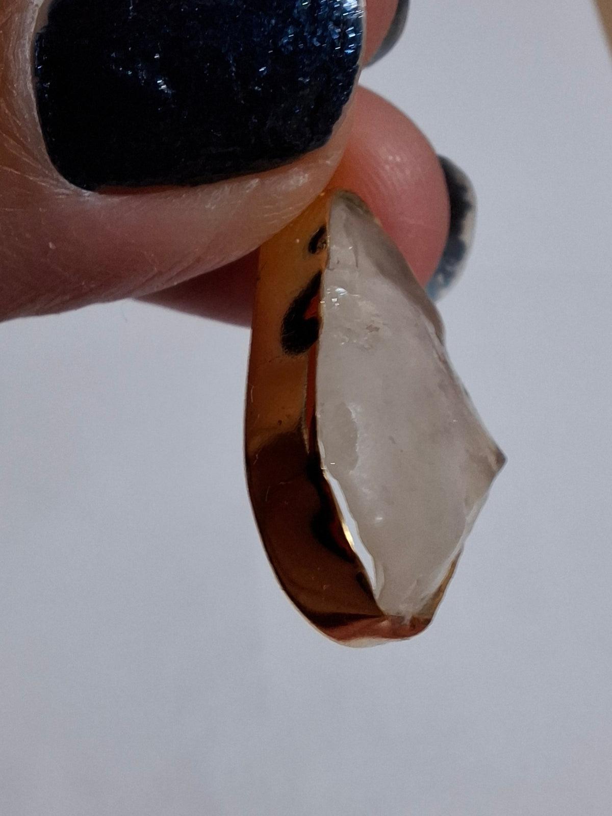 Libyan Desert Glass Pendant, 14K GOLD Plated, Tektite (Ref: LP121)