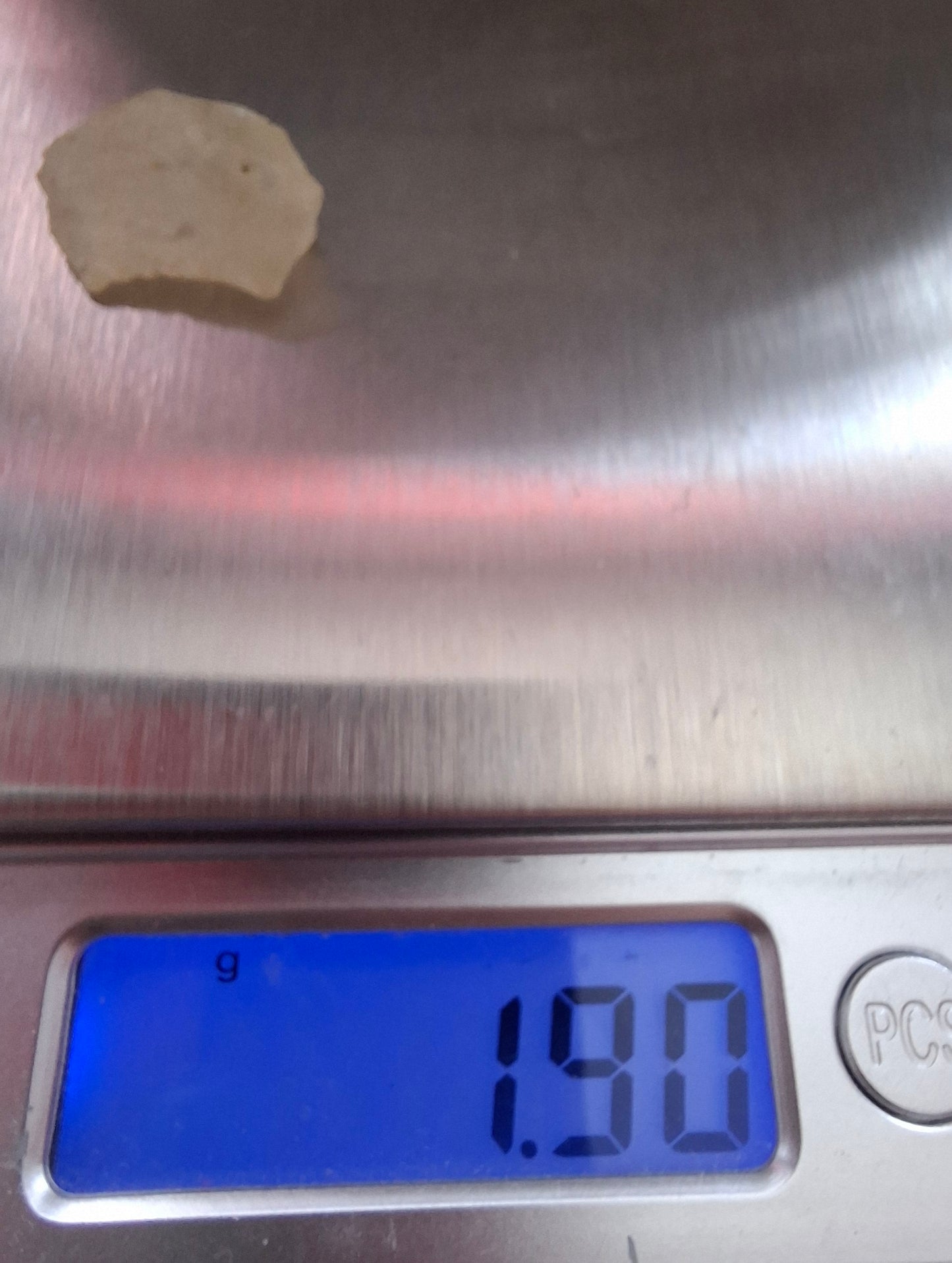 Libyan Desert Glass Piece, 1.90g, Tektite