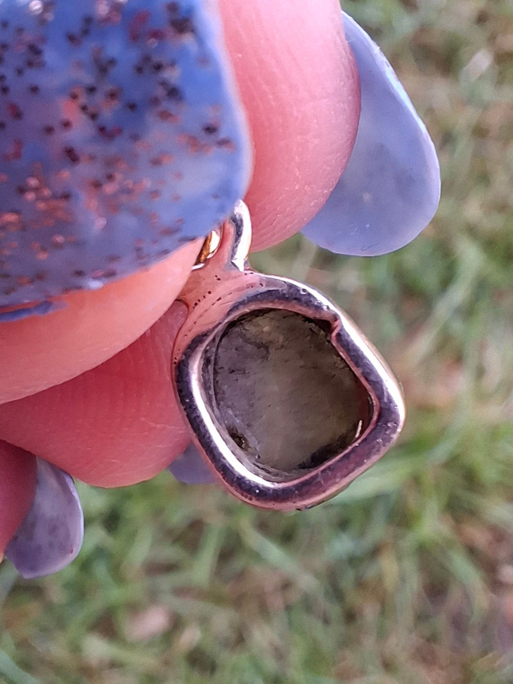 Moldavite Pendant, 925 Silver, Tektite (Ref: P49)
