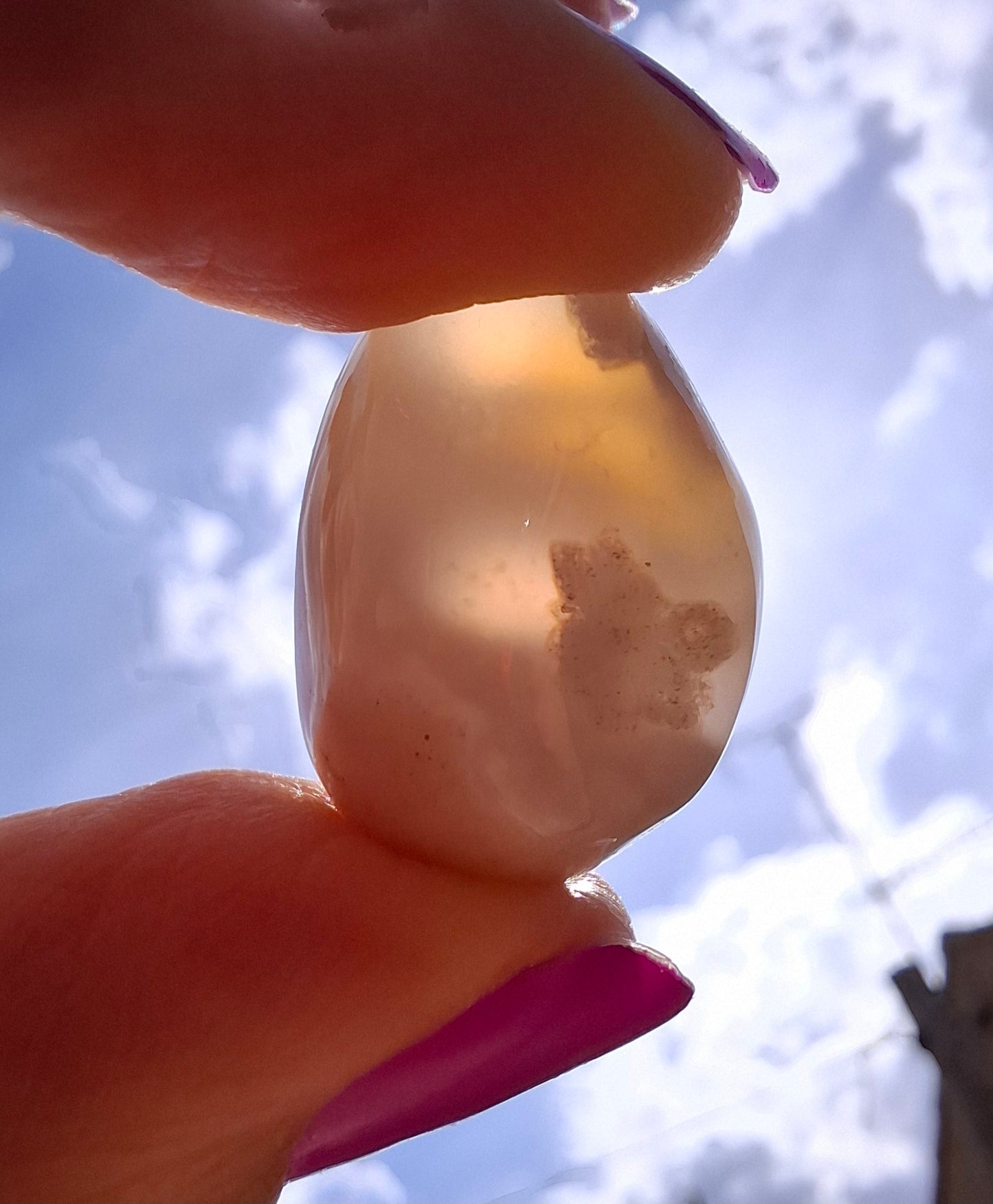 Flower Agate, Tumble Stone, Crystal (Ref: T76)