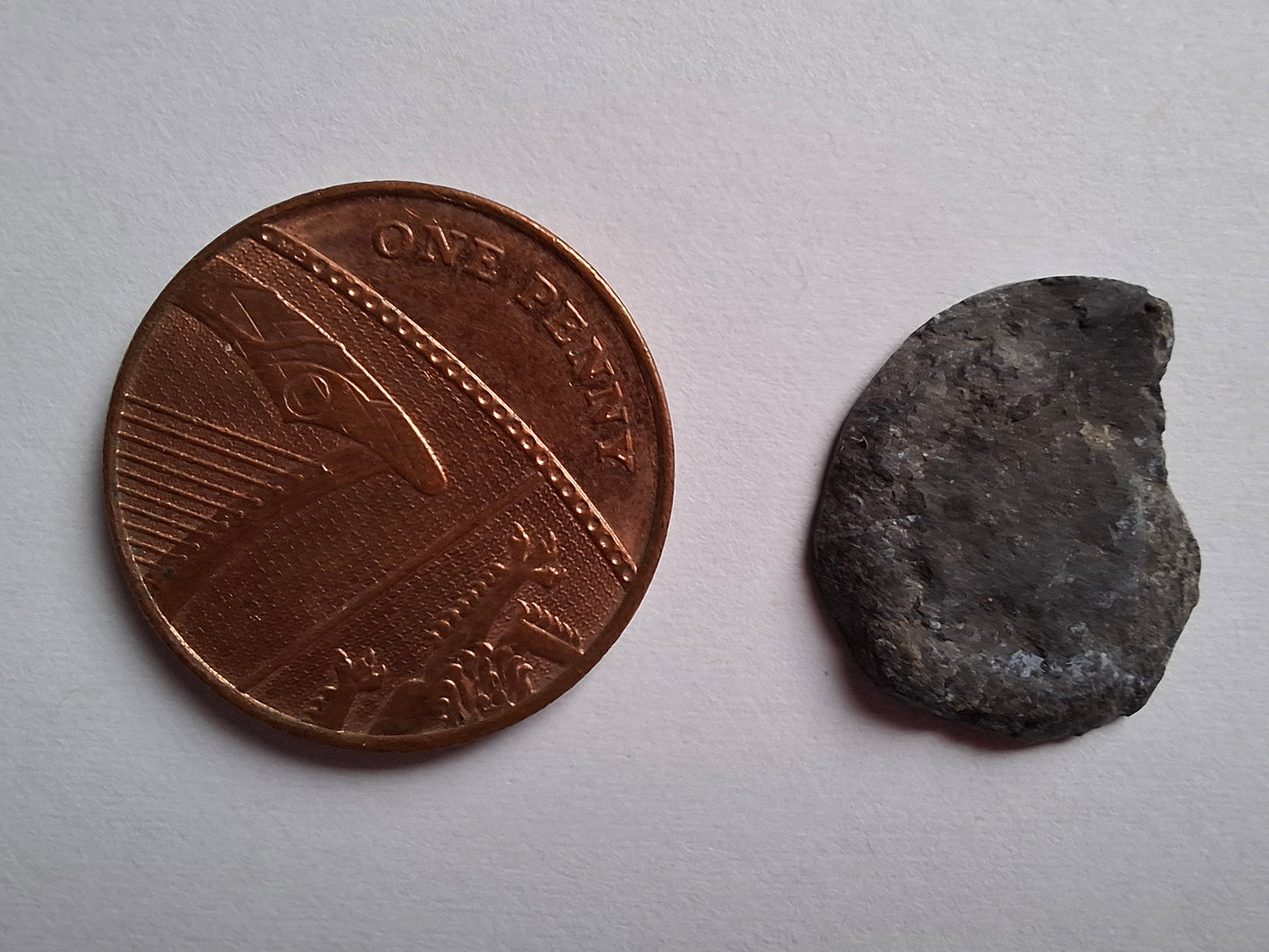 Small Haematite Ammonite HALF, 1.10g, Fossil (Ref: MA9)