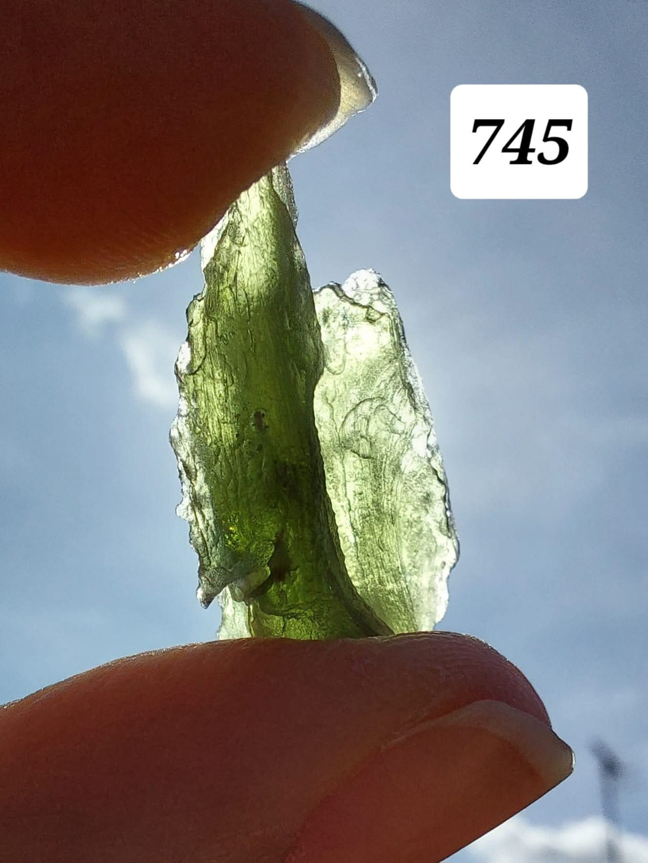 Moldavite Piece, ANGEL CHIME, 2.18g, Tektite (Ref: 745)
