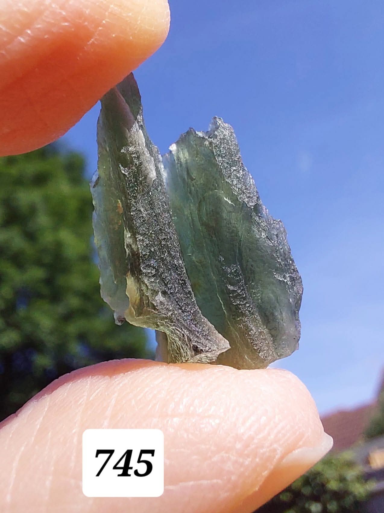 Moldavite Piece, ANGEL CHIME, 2.18g, Tektite (Ref: 745)
